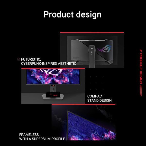 Монітор Asus 26.5" ROG Strix XG27ACDNG 2xHDMI, DP, USB-C, 3xUSB, OLED, 2560x1440, 360Hz, 0.03ms, DCI-P3 99%, AdaptiveSync, Pivot, HDR400 (90LM0AN0-B01970) - купити в Україні за низькою ціною в інтернет-магазині "Rincom"