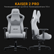 Крісло ігрове Anda Seat Kaiser 2 Pro Grey Fabric Size XL (AD12YXL-17-G-F-G01)