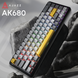 Клавіатура механічна бездротова Ajazz AK680 MAX (8+8K) Magnetic Switch RGB Wireless/BT/USB Black (AK680-M-BGY-A) - фото 1 з 9
