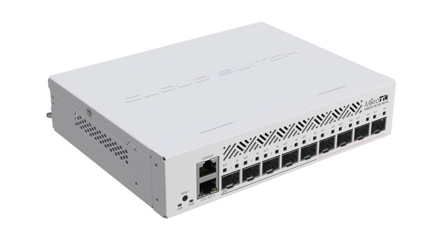 Мережевий комутатор Ethernet з функцією маршрутизації 9PORT CRS310-1G-5S-4S+IN MIKROTIK (CRS310-1G-5S-4S+IN) - купити в Україні за низькою ціною в інтернет-магазині "Rincom"