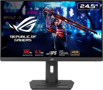 Монітор Asus 24.5" ROG Strix XG259QNS 2xHDMI, DP, 2xUSB, Audio, IPS, 380Hz, 0.3ms, sRGB 110%, AdaptiveSync, Pivot, HDR400 (90LM09M0-B01370) - купити в Україні за низькою ціною в інтернет-магазині "Rincom"