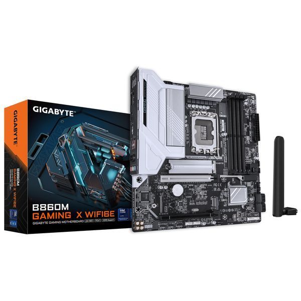 Материнська плата GIGABYTE B860M GAMING X WIFI6E s1851 B860 4xDDR5 M.2 Wi-Fi BT HDMI DP Type-C mATX (B860M_GAMING_X_WIFI6E) - купити в Україні за низькою ціною в інтернет-магазині "Rincom"