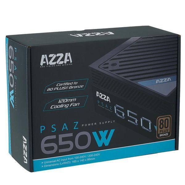 Блок живлення ATX 650W PSAZ-650B AZZA (PSAZ-650B) - купити в Україні за низькою ціною в інтернет-магазині "Rincom"