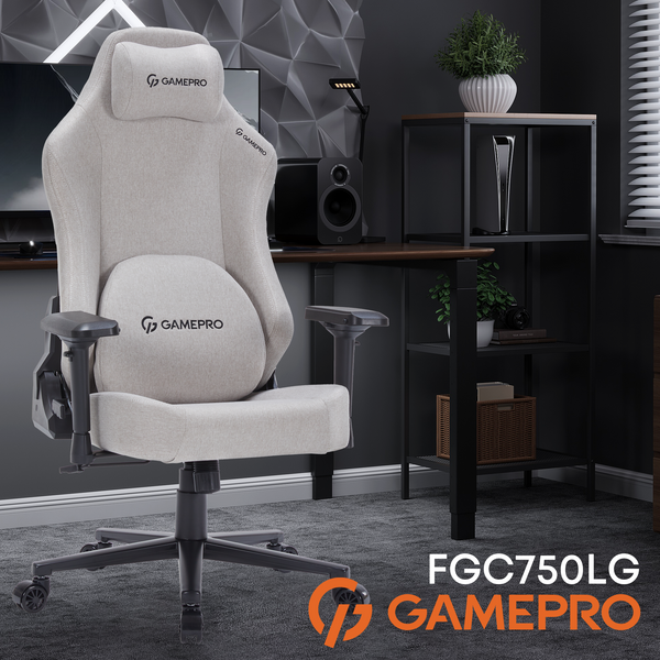 Крісло ігрове GamePro FGC750LG Fabric Light Gray (FGC750LG)