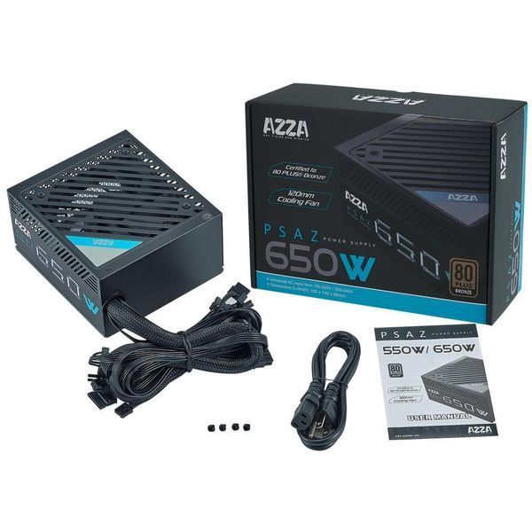 Блок живлення ATX 650W PSAZ-650B AZZA (PSAZ-650B) - купити в Україні за низькою ціною в інтернет-магазині "Rincom"
