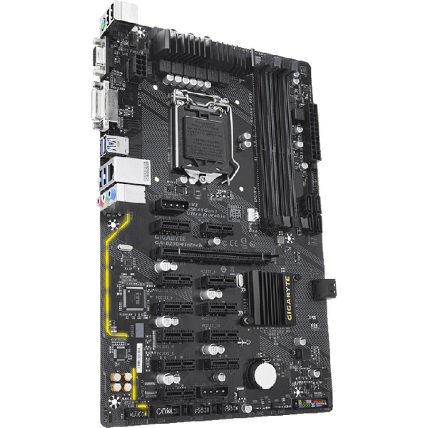 Материнська плата GIGABYTE GA-B250-FinTech (s1151, Intel B250, ATX) (GA-B250-FinTech) - купити в Україні за низькою ціною в інтернет-магазині "Rincom"
