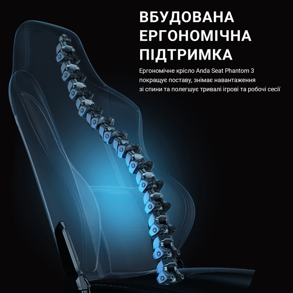 Крісло ігрове Anda Seat Phantom 3 White Size L (AD18Y-06-W-PV)