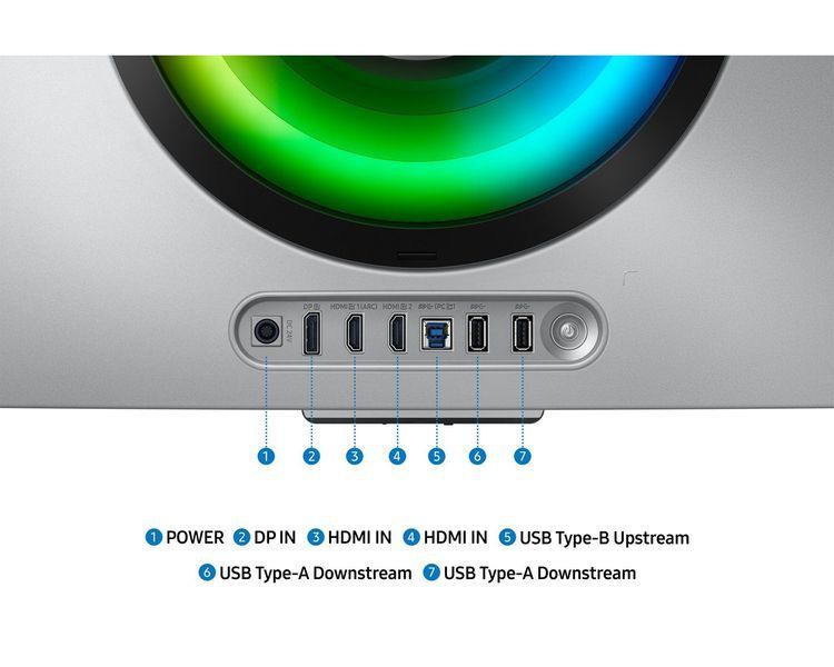 Монітор Samsung 34" Odyssey OLED G85S HDMI, DP, USB, Bluetooth, MM, OLED, 3440x1440, 0.3ms, HAS, FreeSync Premium Pro, CURVED (LS34DG852SZXUA) - купити в Україні за низькою ціною в інтернет-магазині "Rincom"