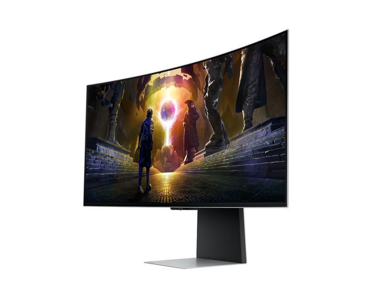 Монітор Samsung 34" Odyssey OLED G85S HDMI, DP, USB, Bluetooth, MM, OLED, 3440x1440, 0.3ms, HAS, FreeSync Premium Pro, CURVED (LS34DG852SZXUA) - купити в Україні за низькою ціною в інтернет-магазині "Rincom"