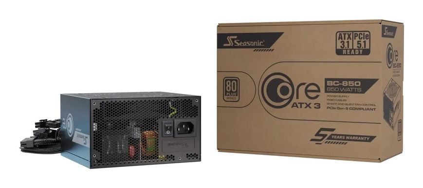 Блок живлення ATX 850W CORE BC-850 ATX31 SEASONIC (CORE BC-850 ATX31) - купити в Україні за низькою ціною в інтернет-магазині "Rincom"