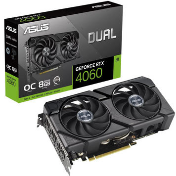Відеокарта Asus GeForce RTX 4060 Dual OC Edition 8GB GDDR6 (DUAL-RTX4060-O8G) - купити в Україні за низькою ціною в інтернет-магазині "Rincom"