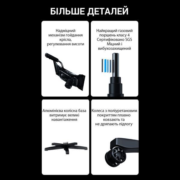 Крісло ігрове Anda Seat Phantom 3 Pro Grey Fabric Size L (AD18YC-06-G-F)