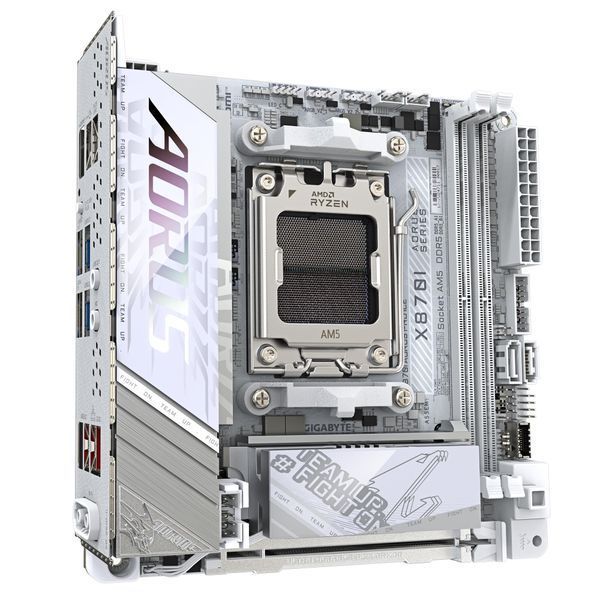 Материнська плата GIGABYTE X870I AORUS PRO ICE sAM5 X870I AORUS PRO ICE 2xDDR5 M.2 Wi-Fi BT HDMI Type-C ATX (X870I_AORUS_PRO_ICE) - купити в Україні за низькою ціною в інтернет-магазині "Rincom"