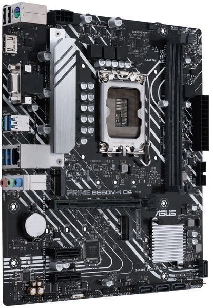 Материнcька плата ASUS PRIME B660M-K D4 s1700 B660 2xDDR4 M.2 HDMI D-Sub mATX (90MB1950-M1EAY0) - купити в Україні за низькою ціною в інтернет-магазині "Rincom"