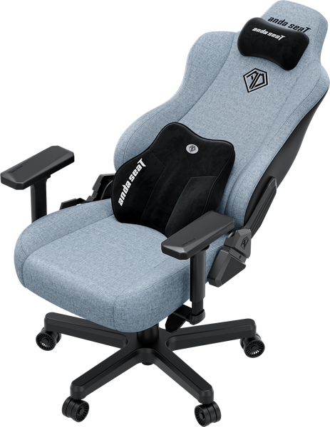 Крісло ігрове Anda Seat Kaiser 3E XL Gray Blue Fabric (AD23YC-XL-09-T-CF-T01)
