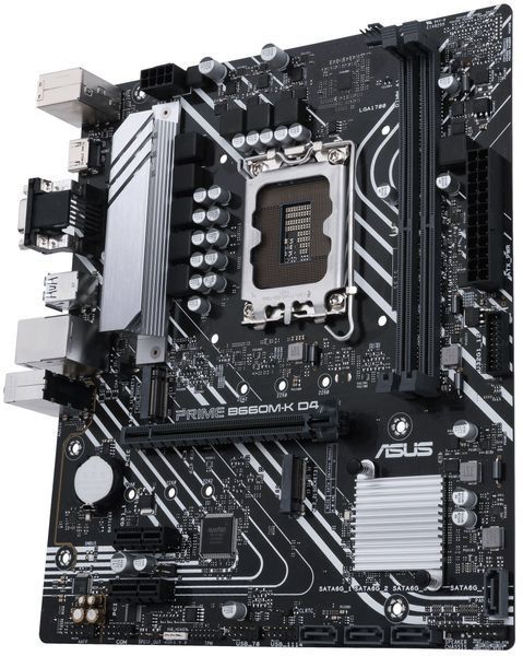 Материнcька плата ASUS PRIME B660M-K D4 s1700 B660 2xDDR4 M.2 HDMI D-Sub mATX (90MB1950-M1EAY0) - купити в Україні за низькою ціною в інтернет-магазині "Rincom"