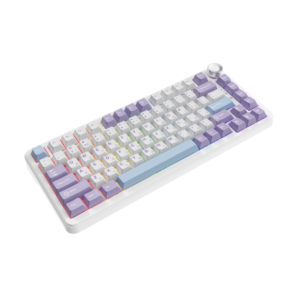 Ігрова дротова механічна клавіатура Ajazz AK820 MAX Magnetic switches-Purple-White-Blue-RGB (AK820MAX-WM-PWB) - купити в Україні за низькою ціною в інтернет-магазині "Rincom"