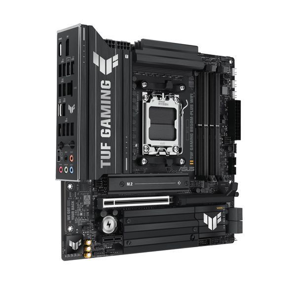 Материнcька плата ASUS TUF GAMING B850M-PLUS WIFI sAM5 B850 4xDDR5 M.2 HDMI DP Wi-Fi BT mATX (90MB1IY0-M0EAY0) - купити в Україні за низькою ціною в інтернет-магазині "Rincom"