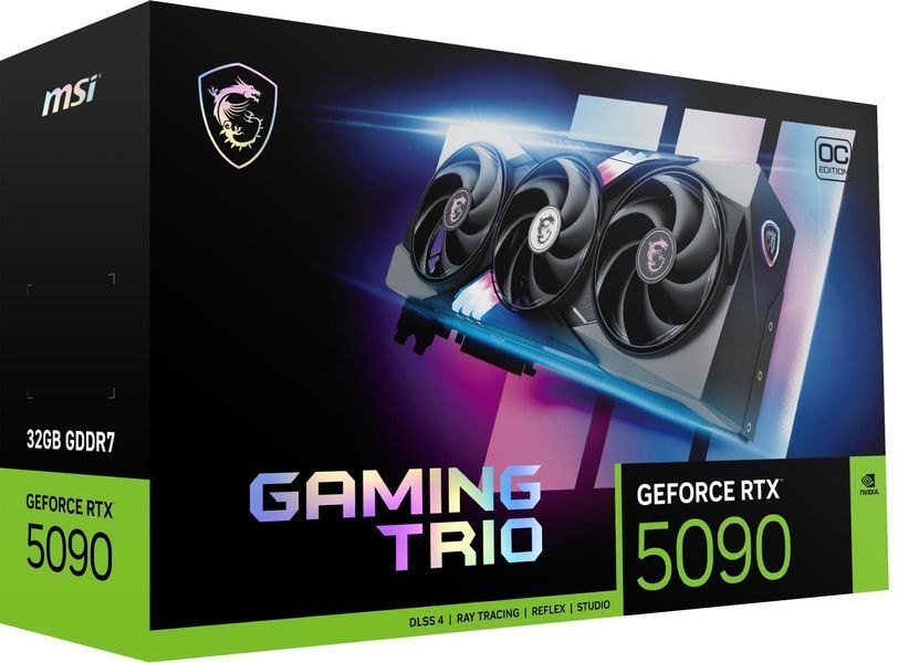 Відеокарта PCIE16 RTX5090 32GB GDDR7 RTX5090 32G GAM TRIO OC MSI (RTX5090 32G GAM TRIO OC) - купити в Україні за низькою ціною в інтернет-магазині "Rincom"