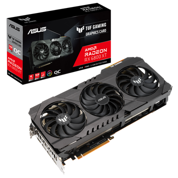 Відеокарта Asus Radeon RX 6800 XT TUF Gaming OC 16GB (TUF-RX6800XT-O16G-GAMING) - купити в Україні за низькою ціною в інтернет-магазині "Rincom"