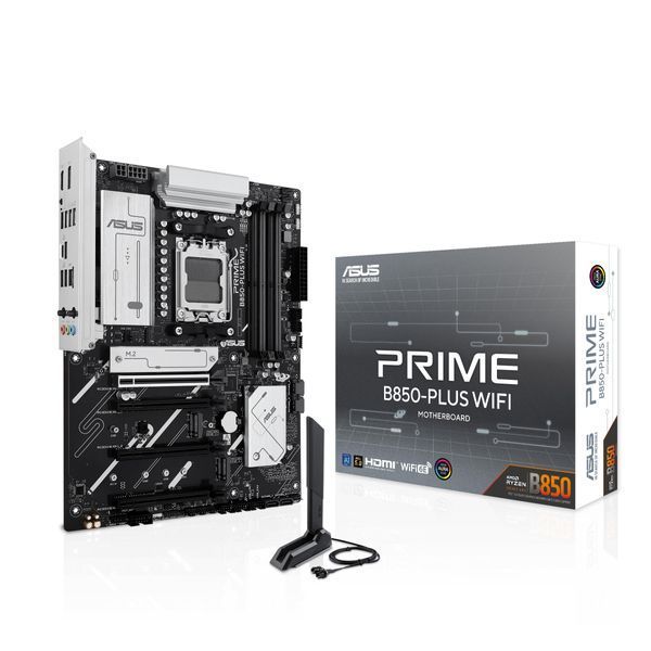 Материнcька плата ASUS PRIME B850-PLUS WIFI sAM5 B850 4xDDR5 M.2 HDMI DP WiFi BT ATX (90MB1L80-M0EAY0) - купити в Україні за низькою ціною в інтернет-магазині "Rincom"