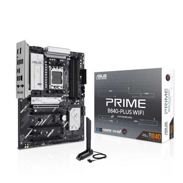 Материнcька плата ASUS PRIME B840-PLUS WIFI sAM5 B840 4xDDR5 M.2 HDMI DP WiFi BT ATX (90MB1IZ0-M0EAY0) - купити в Україні за низькою ціною в інтернет-магазині "Rincom"