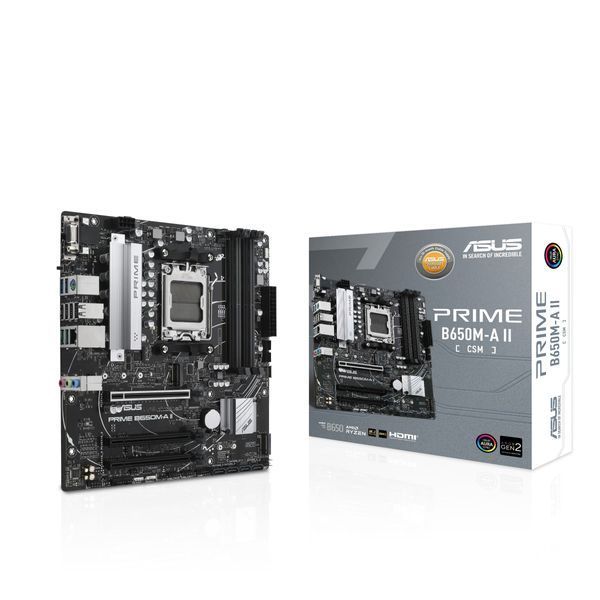 Материнcька плата ASUS PRIME B650M-A II-CSM sAM5 B650 4xDDR5 M.2 D-Sub HDMI DP mATX (90MB1EH0-M0EAYC) - купити в Україні за низькою ціною в інтернет-магазині "Rincom"
