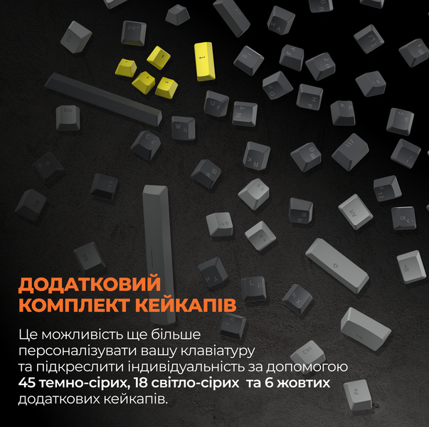Клавіатура механічна бездротова GamePro Asgard Fenrir (MK130G Pro) (MK130G Pro) - купити в Україні за низькою ціною в інтернет-магазині "Rincom"