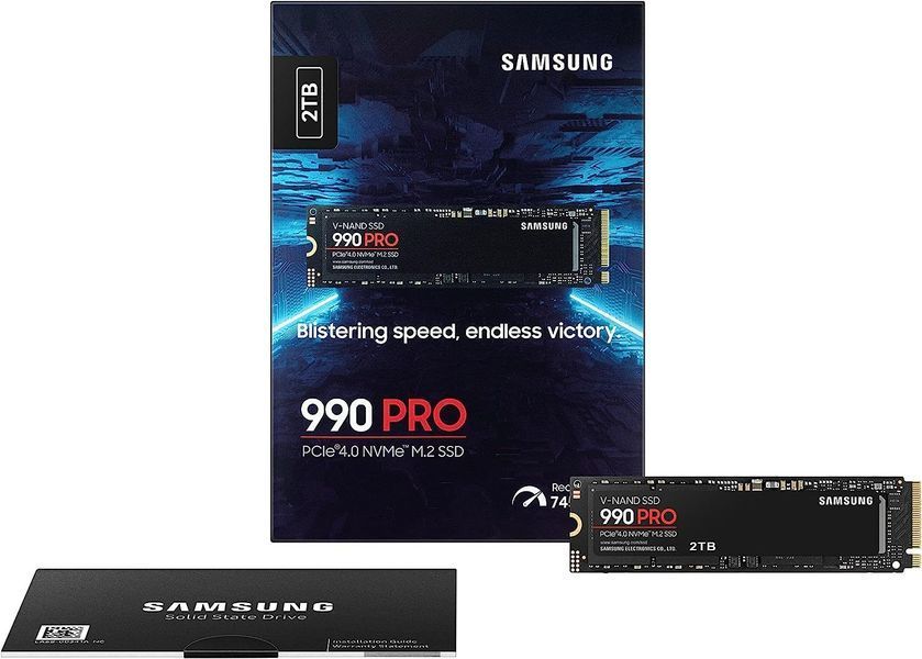 Накопичувач SSD Samsung M.2 2TB PCIe 4.0 990PRO (MZ-V9P2T0BW) - купити в Україні за низькою ціною в інтернет-магазині "Rincom"