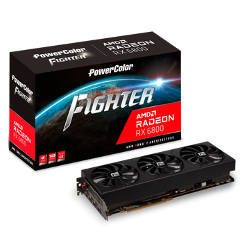 PowerColor Radeon RX 6800 Fighter 16GB GDDR6 (AXRX 6800 16GBD6-3DH/OC) - купити в Україні за низькою ціною в інтернет-магазині "Rincom"