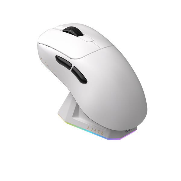 Ігрова бездротова миша Ajazz AJ179 APEX -3 Mod-White-3950-8K Charging Dock (AJM179-A-W) - купити в Україні за низькою ціною в інтернет-магазині "Rincom"