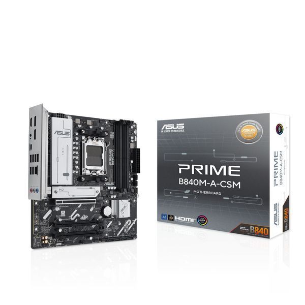 Материнcька плата ASUS PRIME B840M-A-CSM sAM5 B840 4xDDR5 M.2 HDMI DP mATX CSM (90MB1J10-M0EAYC) - купити в Україні за низькою ціною в інтернет-магазині "Rincom"