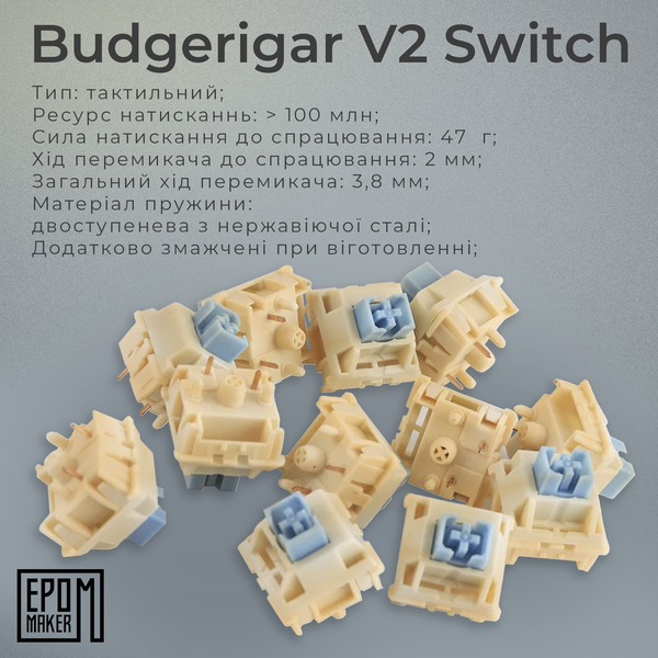Клавіатура механічна бездротова EPOMAKER EK68 Budgerigar V2 Black (EK68-B-BV2) (EK68-B-BV2) - купити в Україні за низькою ціною в інтернет-магазині "Rincom"