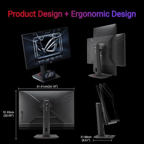 Монітор Asus 27" ROG Strix XG279CNS HDMI, DP, USB-C, IPS, 380Hz, 0.3ms, sRGB 110%, AdaptiveSync, Pivot, HDR400 (90LM0AW0-B01371) - купити в Україні за низькою ціною в інтернет-магазині "Rincom"