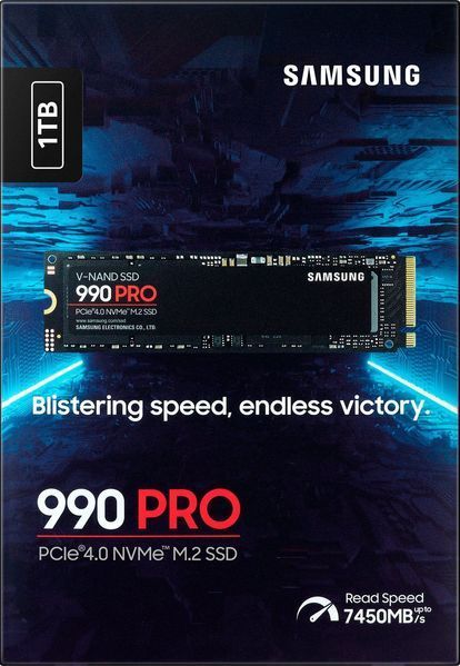 Накопичувач SSD Samsung M.2 1TB PCIe 4.0 990PRO (MZ-V9P1T0BW) - купить в Украине по низкой цене в интернет-магазине "Rincom"