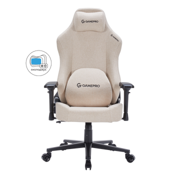 Крісло ігрове GamePro FGC750G Fabric Beige (FGC750G)