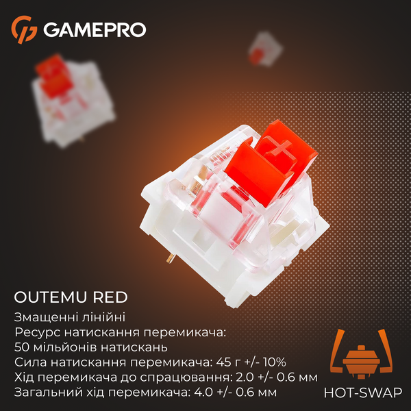 Механічна клавіатура GamePro Genesis Infinity (MK130BW) outemu swithes (MK130BW) - купити в Україні за низькою ціною в інтернет-магазині "Rincom"