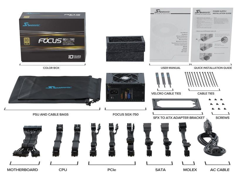 Блок живлення SFX 750W FOCUS-SGX-750 SEASONIC (FOCUS-SGX-750) - купити в Україні за низькою ціною в інтернет-магазині "Rincom"