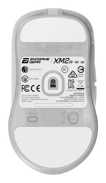 Миша ігрова бездротова Endgame Gear XM2w 4k v2 , білий (прозорий) (PGW-EG-MOU-082) - купити в Україні за низькою ціною в інтернет-магазині "Rincom"