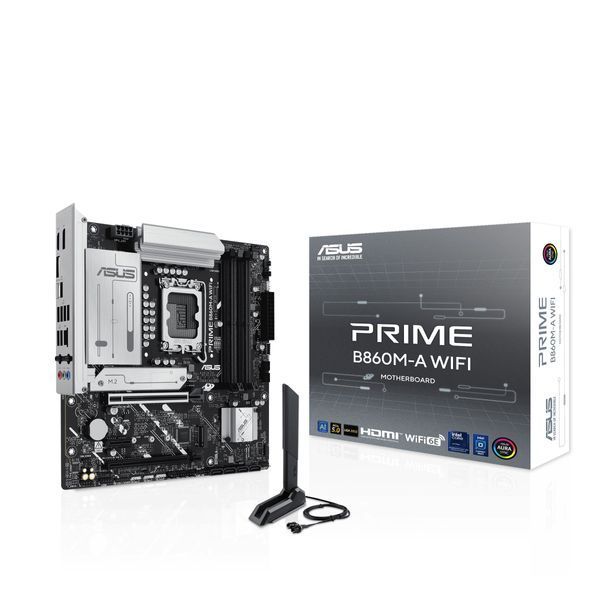 Материнcька плата ASUS PRIME B860M-A WIFI s1851 B860 4xDDR5 M.2 DP HDMI Wi-Fi BT mATX (90MB1JY0-M0EAY0) - купити в Україні за низькою ціною в інтернет-магазині "Rincom"
