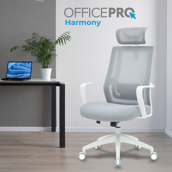 Крісло офісне OfficePro Harmony OC310-W-LG-LG (OC310-W-LG-LG)
