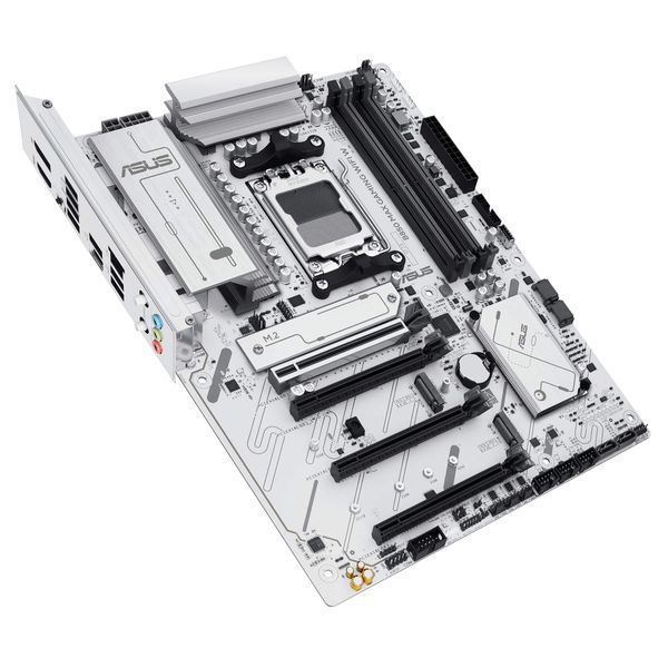 Материнcька плата ASUS B850 MAX GAMING WIFI W sAM5 B850 4xDDR5 M.2 HDMI DP WiFi BT ATX білий (90MB1M10-M0EAY0) - купити в Україні за низькою ціною в інтернет-магазині "Rincom"