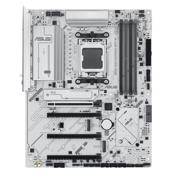 Материнcька плата ASUS B850 MAX GAMING WIFI W sAM5 B850 4xDDR5 M.2 HDMI DP WiFi BT ATX білий (90MB1M10-M0EAY0) - купити в Україні за низькою ціною в інтернет-магазині "Rincom"