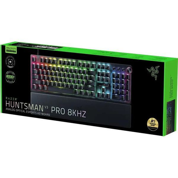 Клавіатура механічна Razer Huntsman V3 Pro 8KHz, 104key, Analog Optical Switch Gen-2, USB-A, EN, RGB, чорний (RZ03-05530100-R3M1) - купити в Україні за низькою ціною в інтернет-магазині "Rincom"
