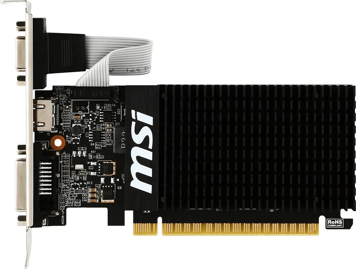 Відеокарта MSI GeForce GT 710 2GB GDDR3 (GT 710 2GD3H LP) - купити в Україні за низькою ціною в інтернет-магазині "Rincom"