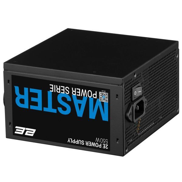 Блок живлення 2E Master Power (550W), >80%, 80+ White, 120мм, 1xMB 24pin(20+4), 1xCPU 8pin(4+4), 3xMolex, 5xSATA, 2xPCIe 8pin(6+2) (2E-MP550-120APFC) - купити в Україні за низькою ціною в інтернет-магазині "Rincom"