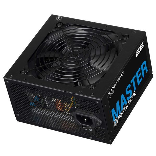 Блок живлення 2E Master Power (550W), >80%, 80+ White, 120мм, 1xMB 24pin(20+4), 1xCPU 8pin(4+4), 3xMolex, 5xSATA, 2xPCIe 8pin(6+2) (2E-MP550-120APFC) - купити в Україні за низькою ціною в інтернет-магазині "Rincom"