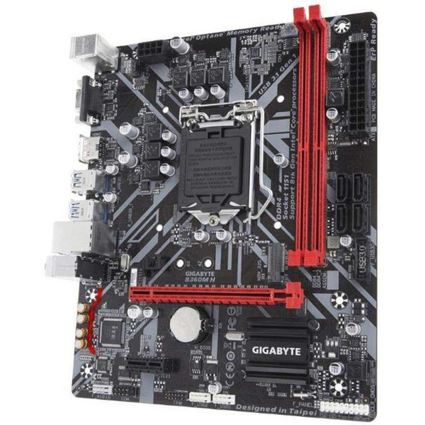 Материнська плата Gigabyte B360M H (s1151, Intel B360, microATX) (B360M H) - купити в Україні за низькою ціною в інтернет-магазині "Rincom"