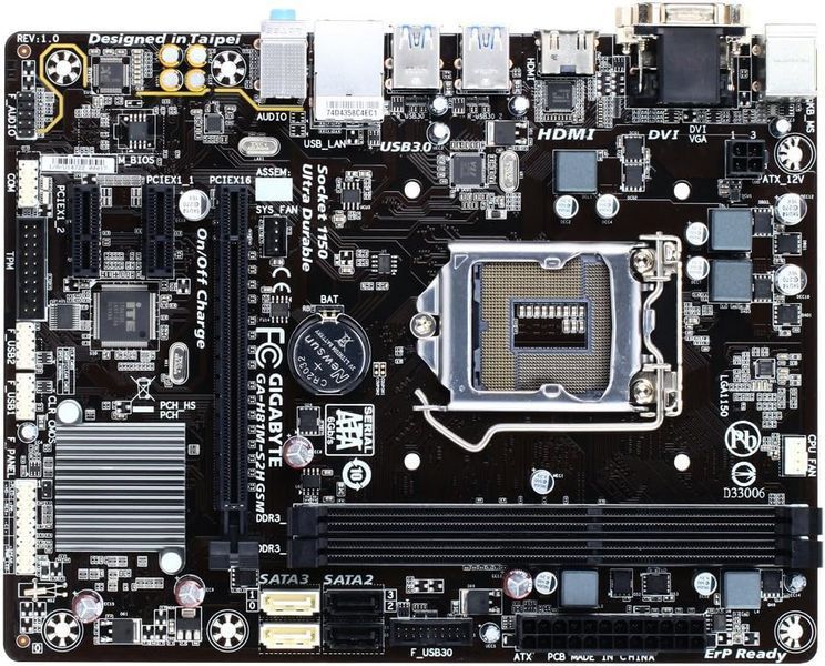 Материнська плата Gigabyte GA-H81M-S2H (s1150, Intel H81, MATX) (GA-H81M-S2H) - купити в Україні за низькою ціною в інтернет-магазині "Rincom"