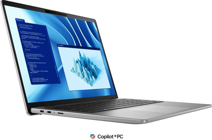 Ноутбук Dell Latitude 7455 14" QHD+ IPS Touch, Snapdragon X Elite X1E-80-100, 16GB, F512GB, Qualcomm Adreno, Win11P, сірий (N099L745513UA_W11P) - купити в Україні за низькою ціною в інтернет-магазині "Rincom"